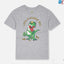 Luck O Saurus Rex Print Grey T.Shirt 11280