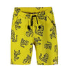 5.10.15 Tiger & Zebra Print Mustard Shorts 11312