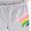 5.10.15 Big Rainbow Print Light Grey Legging 11340