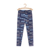 L&S Love Our Planet Print Blue Legging 11354