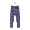 L&S Love Our Planet Print Blue Legging 14866