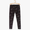 L&S All Over Horses Print Black Legging 11363