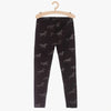 L&S All Over Horses Print Black Legging 14947