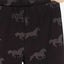 L&S All Over Horses Print Black Legging 11363