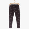 L&S All Over Horses Print Black Legging 14947
