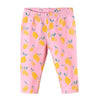 5.10.15 Vintage Lemon Print Pink Legging 11417