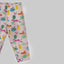 5.10.15 Jungle Animals Print Light Pink Capri Legging 11420