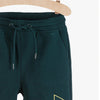 L&S Energy Print Emerald Green Ottoman Trouser 11440