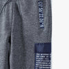 L&S Dont Be Afraid Zip Pocket Textured Grey Terry Trouser 11444
