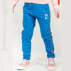5.10.15 Play Print Contrast Side Piping Royal Blue Terry Trouser 11465