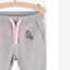 5.10.15 Start Game Bunny Embroided Pink Side Tape Grey Terry Trouser 11479