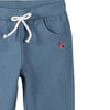 5.10.15 Floral Bottom Embroided Lady Bug Cadet Blue Terry Trouser 11509