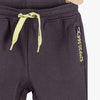 L&S Numbers Print Pockets & Cord Grey Dark Dull Trouser 11515