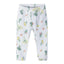 5.10.15 Green Flowers White Terry Trouser 11540