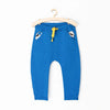 5.10.15 Kangaro Style Dog Print Pockets Royal Blue Terry trouser 11545