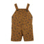 CRT Art Dinos Print Front Pocket Brown Cotton Dungaree 11551