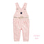 OSHKSH Peach & White Lines Without Belt Terry Girls Dungaree 11579