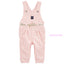 OSHKSH Fresh Pink & White Lines Without Belt Terry Dungaree 11589