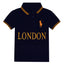 RL Royal Look London Embroided Navy Blue Polo 11617