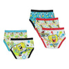 Spong Bob Mix Designs Pack Of 5 Underwears 11682