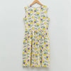 LCW All Over Ice Lemon Print Beige Sleeveless Frock 11715