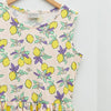 LCW All Over Ice Lemon Print Beige Sleeveless Frock 11715