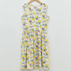 LCW All Over Ice Lemon Print Beige Sleeveless Frock 11715