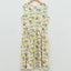 LCW All Over Ice Lemon Print Beige Sleeveless Frock 11715