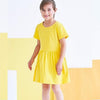 CC Mango Yellow Plain Frock 11717