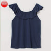 H&M Ruffle Navy Blue Top 11761
