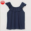 H&M Ruffle Navy Blue Top 11761