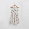 LCW Rainbow Cat Print Grey Sleeveless Frock 11746