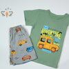 DFG Adventure Tour Shirt & Short DUll Green 2 Piece Set 11798