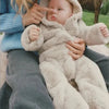 Z Full Furr Warm Grey Romper 11826