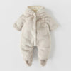 Z Full Furr Warm Grey Romper 11826