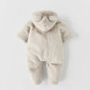 Z Full Furr Warm Grey Romper 11826