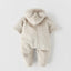 Z Full Furr Warm Grey Romper 11826