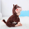 Squirrel Style Fur Warm Brown Romper 11905