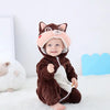 Squirrel Style Fur Warm Brown Romper 11905