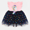 BXDN Aplic Unicorn PIink With Blue Frock 10809