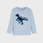 SY Sequin Dino Light Blue Full Sleeves T-Shirt 11927