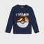 SY Pokemon Sequin Full Sleeves Navy Blue T-Shirt 11928