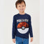 SY Pokemon Sequin Full Sleeves Navy Blue T-Shirt 11928