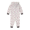 All Over Heart Print Warm Furr White Romper 11933
