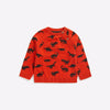 HM All Over Dino Dark Orange Sweater 11941