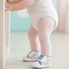 CN Colorful Polks Dots White Soft Shoes Booties 14805