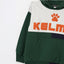 LFT Kelme Print Block Green With Blue Fleece Hoodie 12025