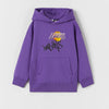 ZR Lakers Print Purple Fleece Hoodie 12035