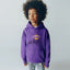 ZR Lakers Print Purple Fleece Hoodie 12035