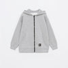LFT Best Dude Badge Grey Zipper Fleece Hoodie 12037
